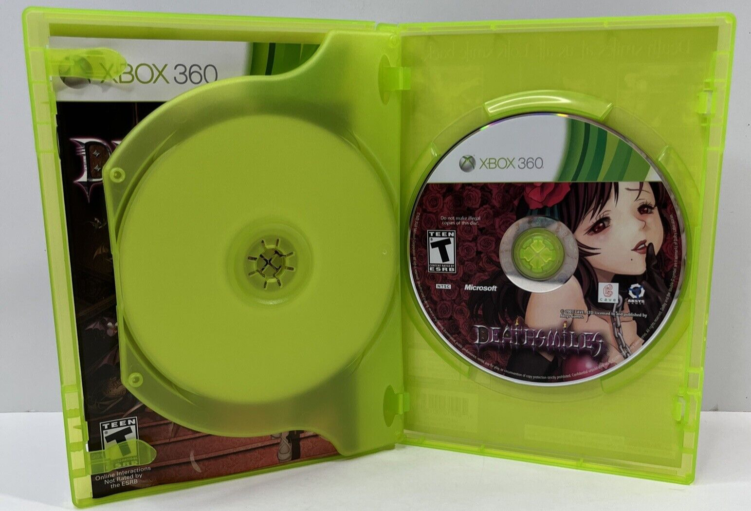 Deathsmiles (Microsoft Xbox 360, 2010) – Manual & Bonus Soundtrack CD Included