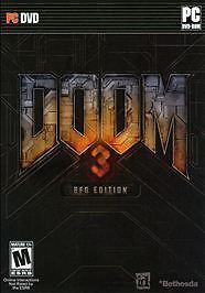 DOOM 3 : BFG EDITION (PC) DISC + CVR ART + MANUAL – NO CASE – VERY GOOD
