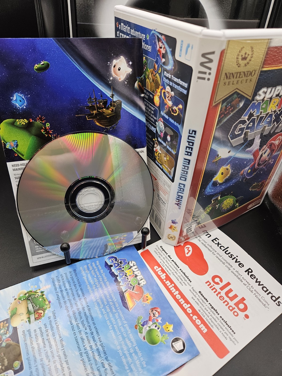 Super Mario Galaxy Nintendo Selects/ Nintendo Wii / CIB / Clean / Tested / Read