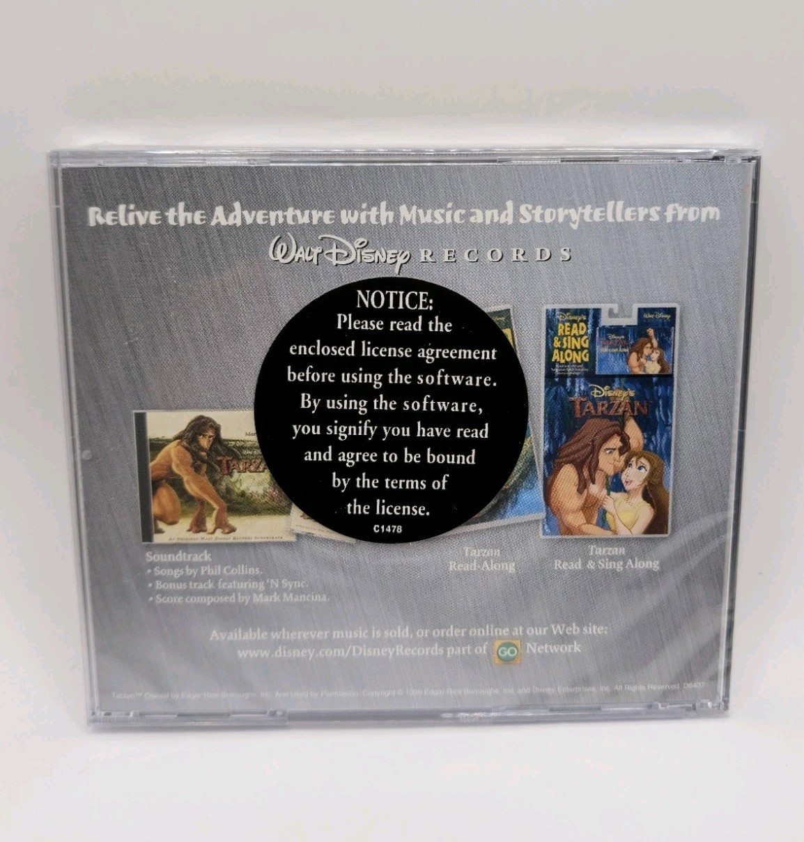 Disney’s Tarzan Action Game Pc With Original Box ( Sealed Game , Damaged Box )