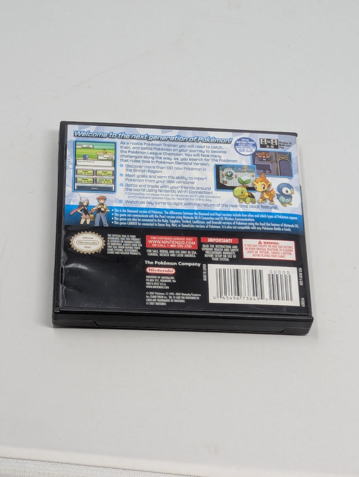Pokémon: Diamond Version (DS, 2007) Authentic, Tested, Complete CIB + Poster