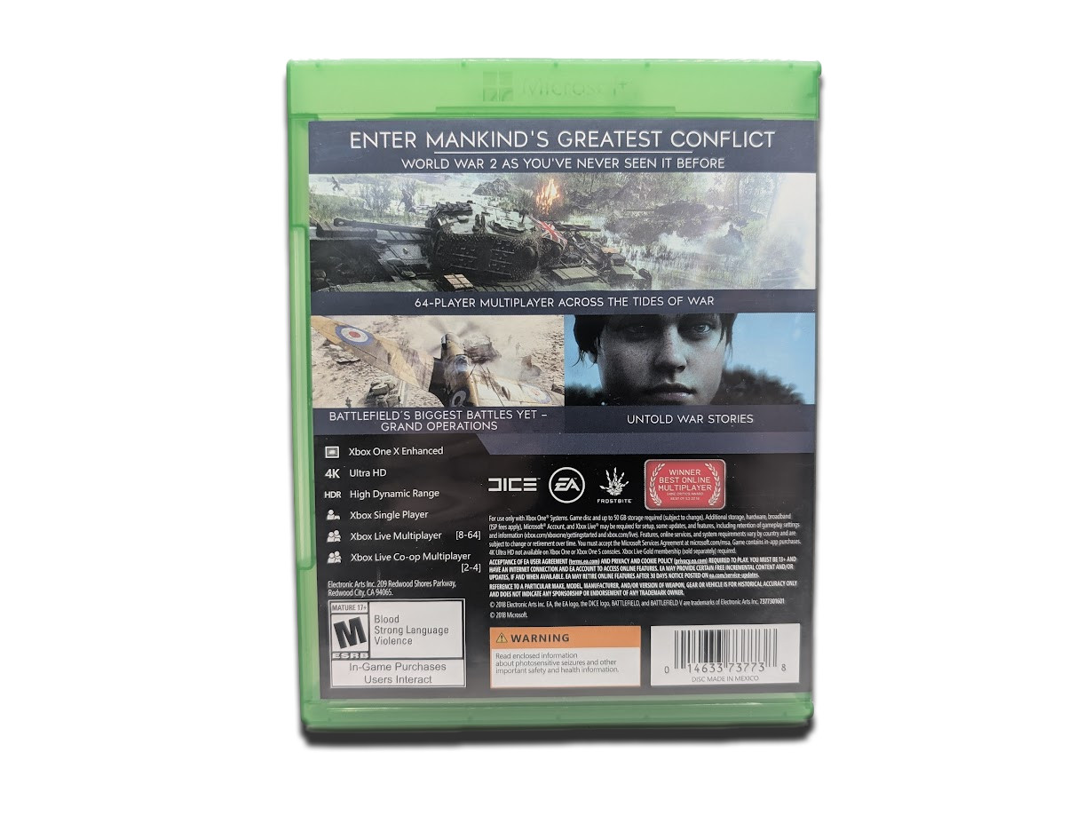 Battlefield V Microsoft Xbox One Physical Disc with Original Packaging