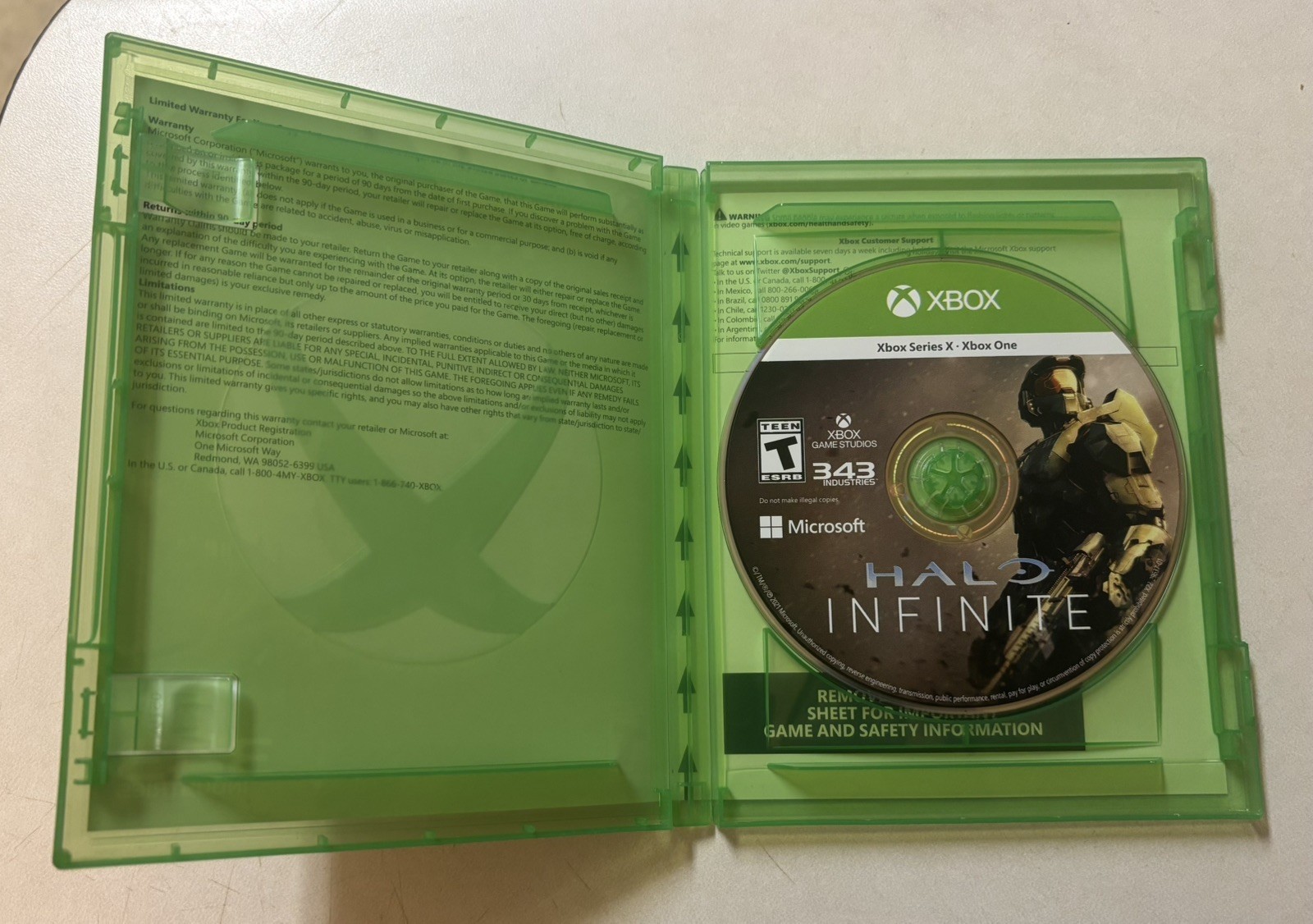 Halo: Infinite COMPLETE (Microsoft Xbox One & Xbox Series X, 2021) CIB 343