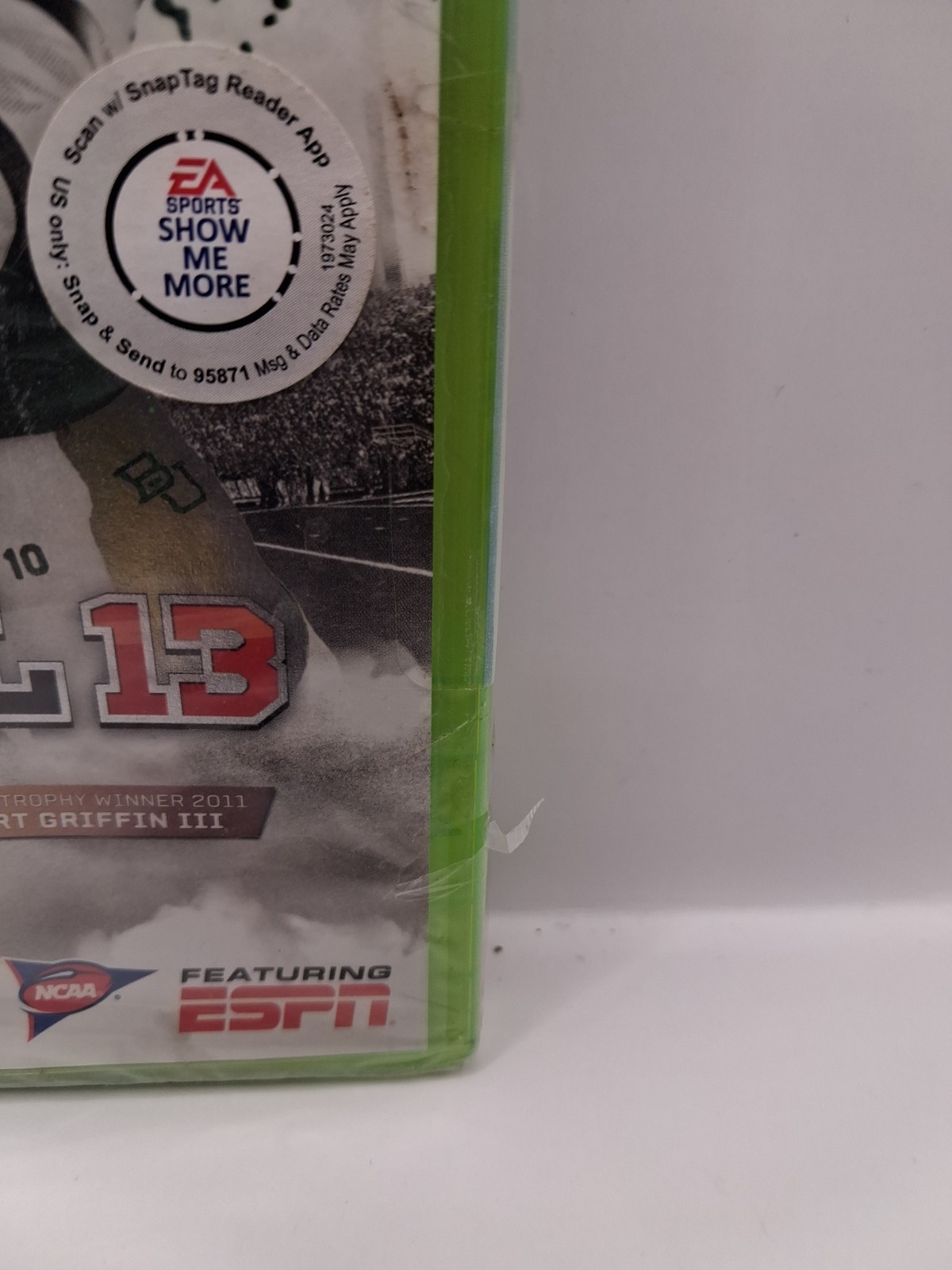 NCAA Football 13 (Microsoft Xbox 360, 2012) Brand New Sealed Damaged Plastic