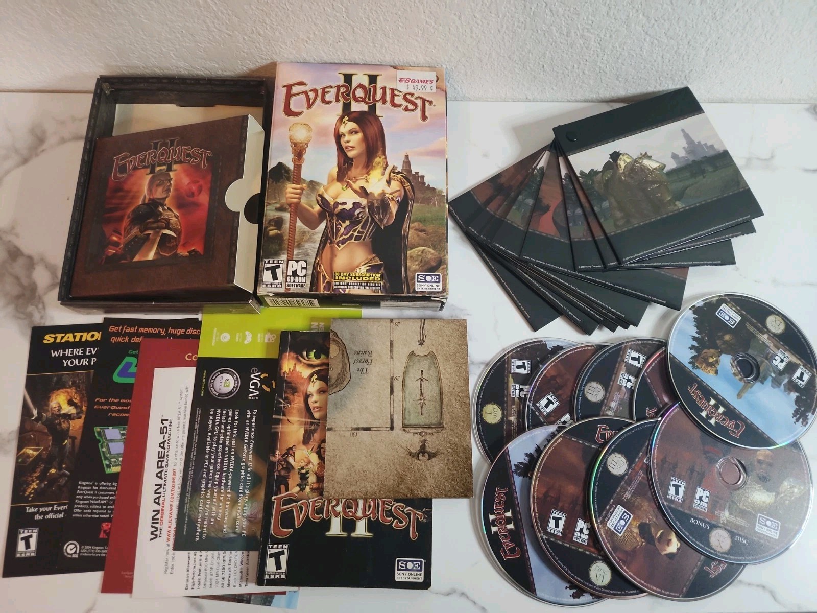 Everquest II 2 Collector’s Edition PC CD-ROM Software 2004 Complete CIB