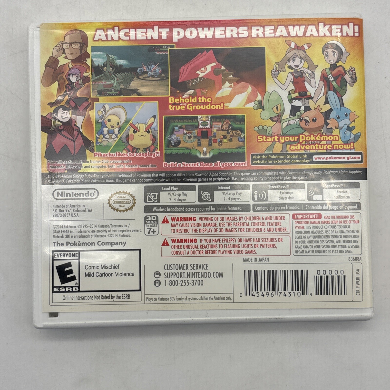 Pokemon Omega Ruby – BONUS Variant – (Nintendo 3DS) Complete