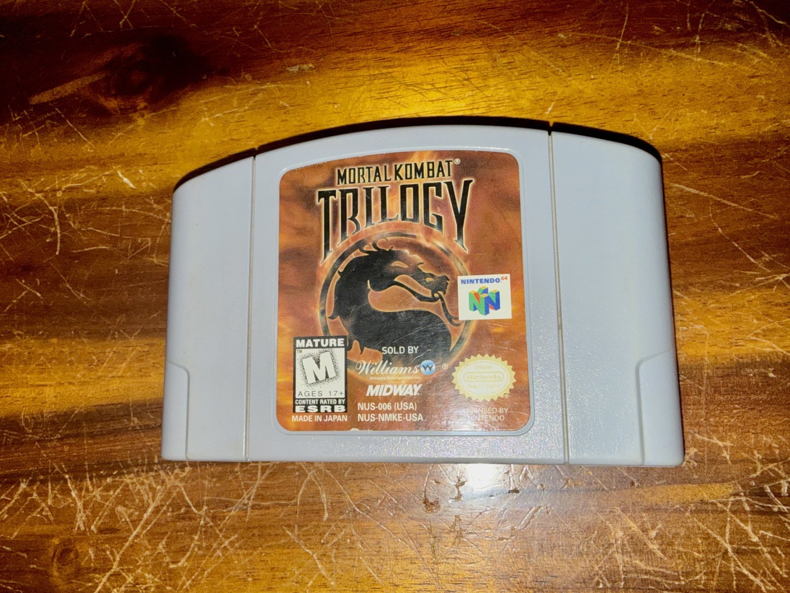 Mortal Kombat Trilogy N64 Authentic Cartridge Tested Working
