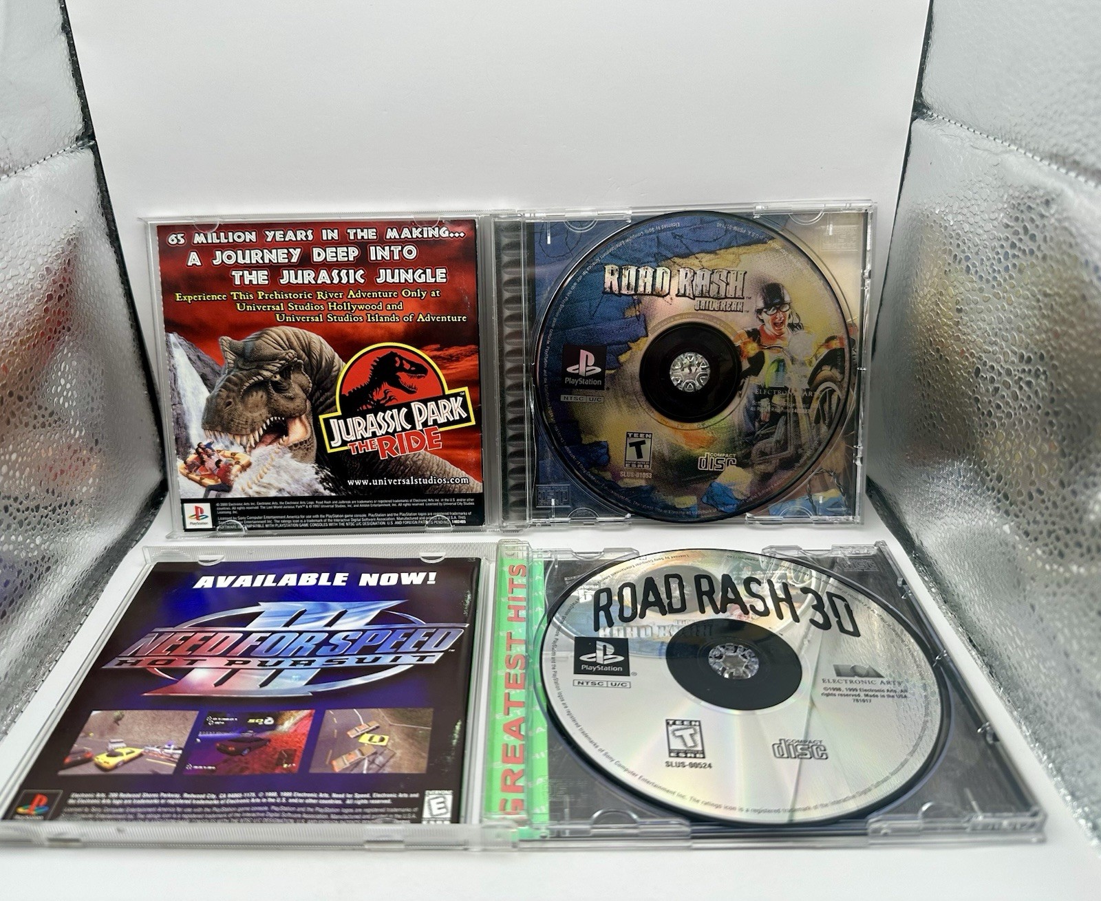 Road Rash 3D Jailbreak PlayStation 1 PS1 Games LOT Bundle CIB Complete Reg Cards