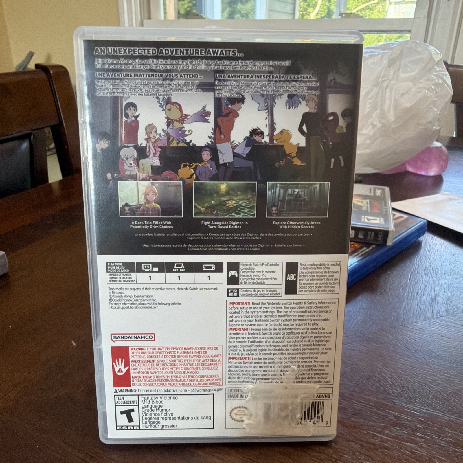 Digimon Survive Nintendo Switch Tactical RPG Visual Novel Monster Adventure Game