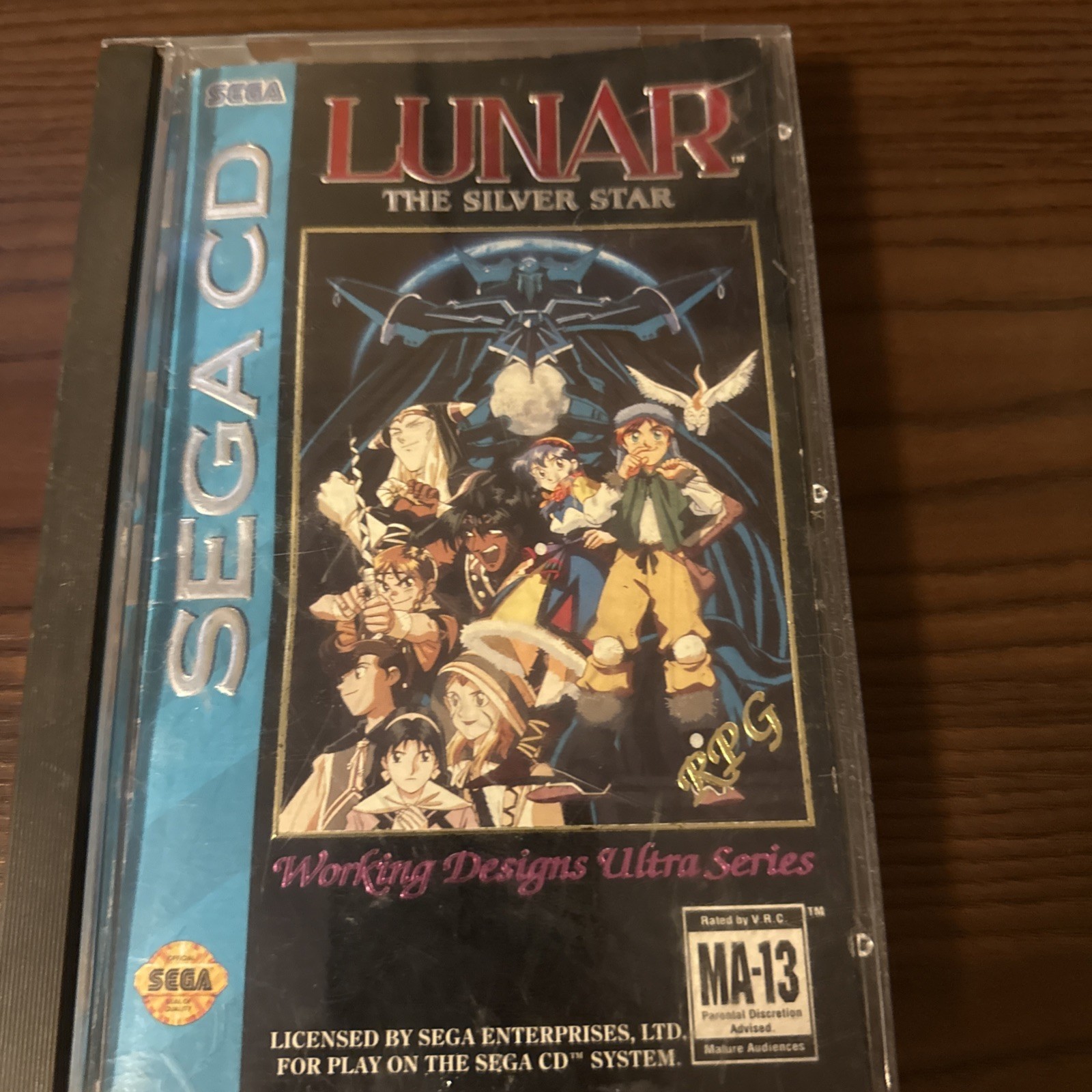 Lunar The Silver Star Sega CD Working Designs RPG Video Game CIB Complete Clean