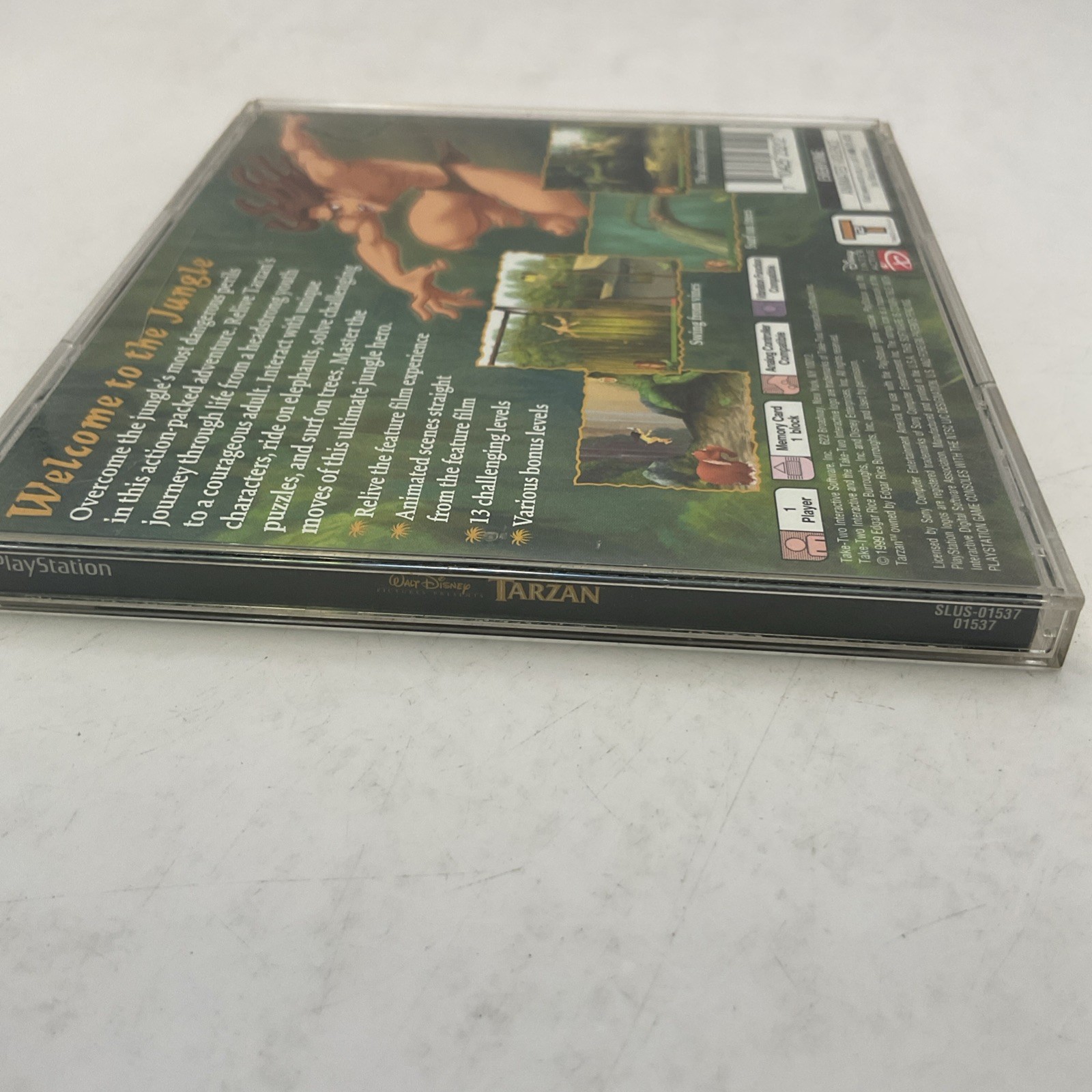 Disney’s Tarzan (PlayStation 1999, Complete)