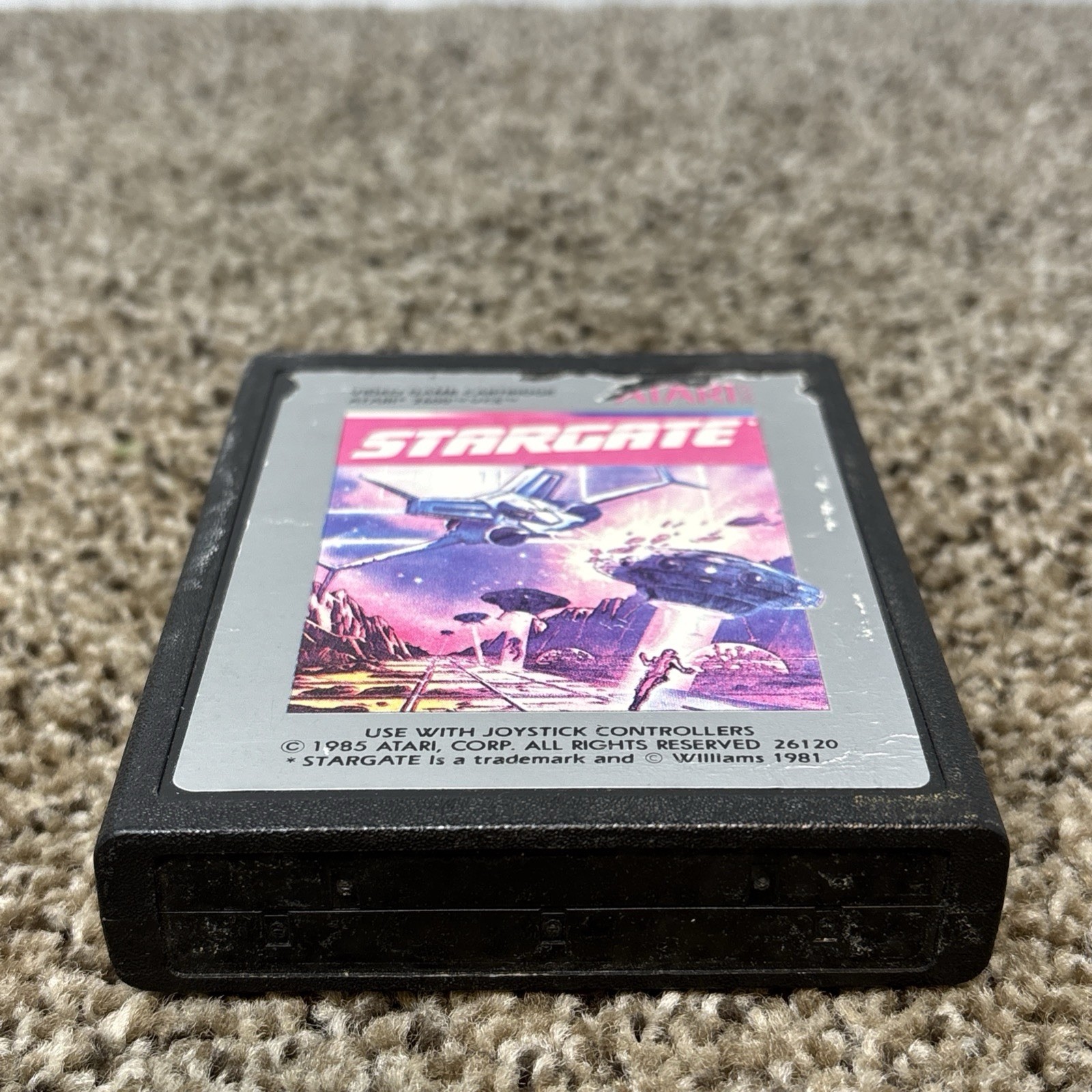 Stargate (Atari 2600, 1984) Authentic Cart Only Tested