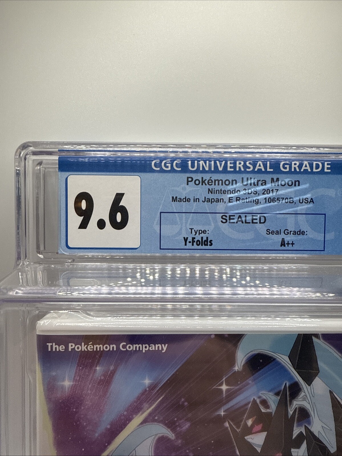 Pokemon Ultra Moon – Nintendo 3DS CGC Graded 9.6 A++ Sealed New MINT!