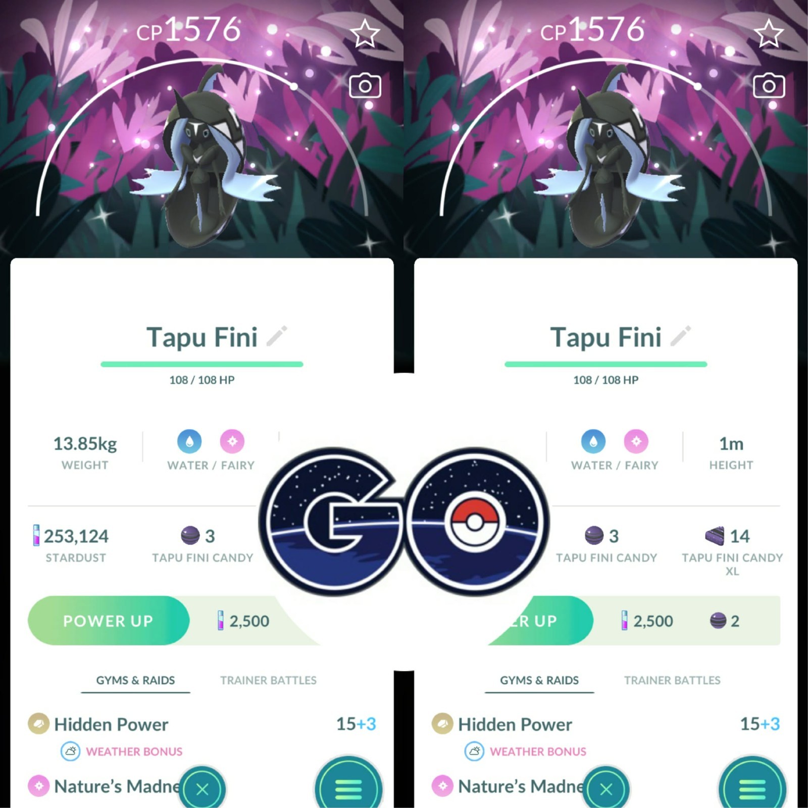 Pokémon Go – Shiny Tapu Fini Special Background – Mini PTC have 80k Stardusts