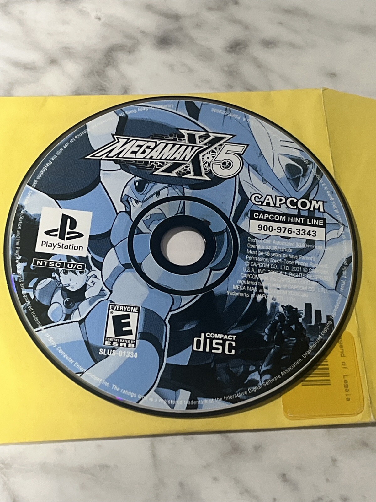 Mega Man X5 PS1 Game Disc Only PlayStation Tested