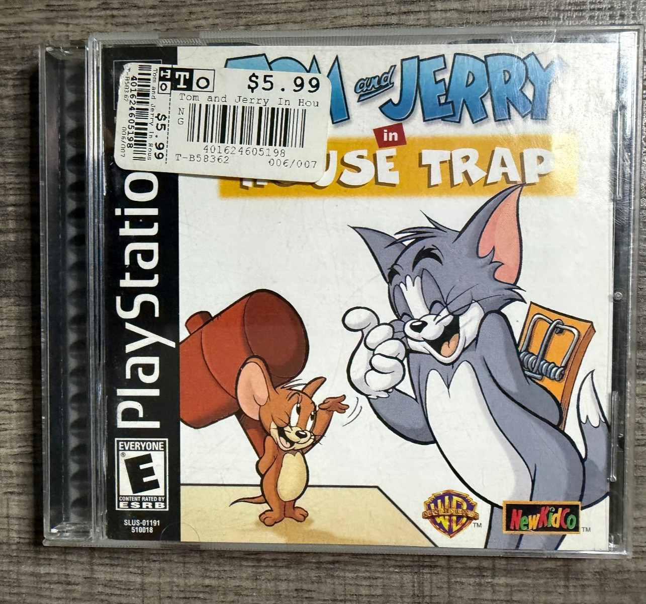 Tom and Jerry in House Trap – Sony PS1 – NewKidCo – Acceptable Condition