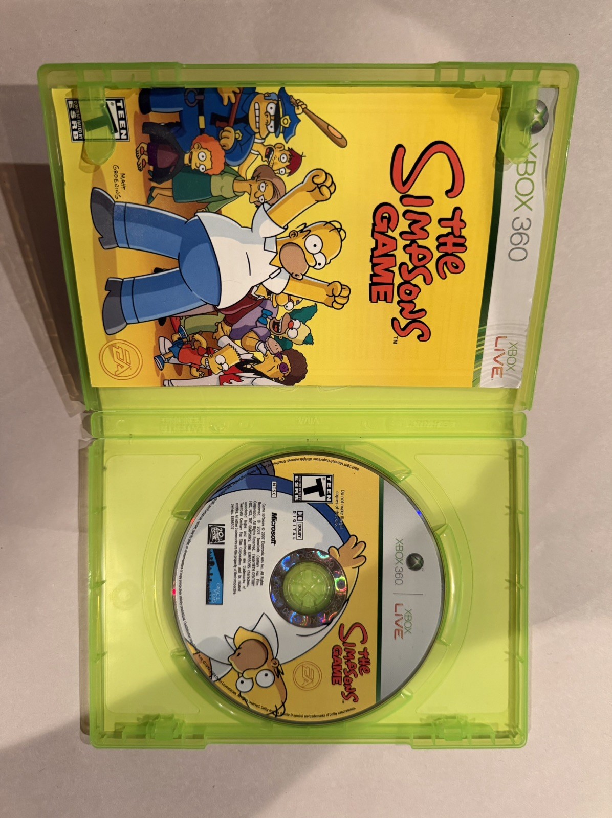 The Simpsons Game; CIB (Microsoft Xbox 360, 2007)
