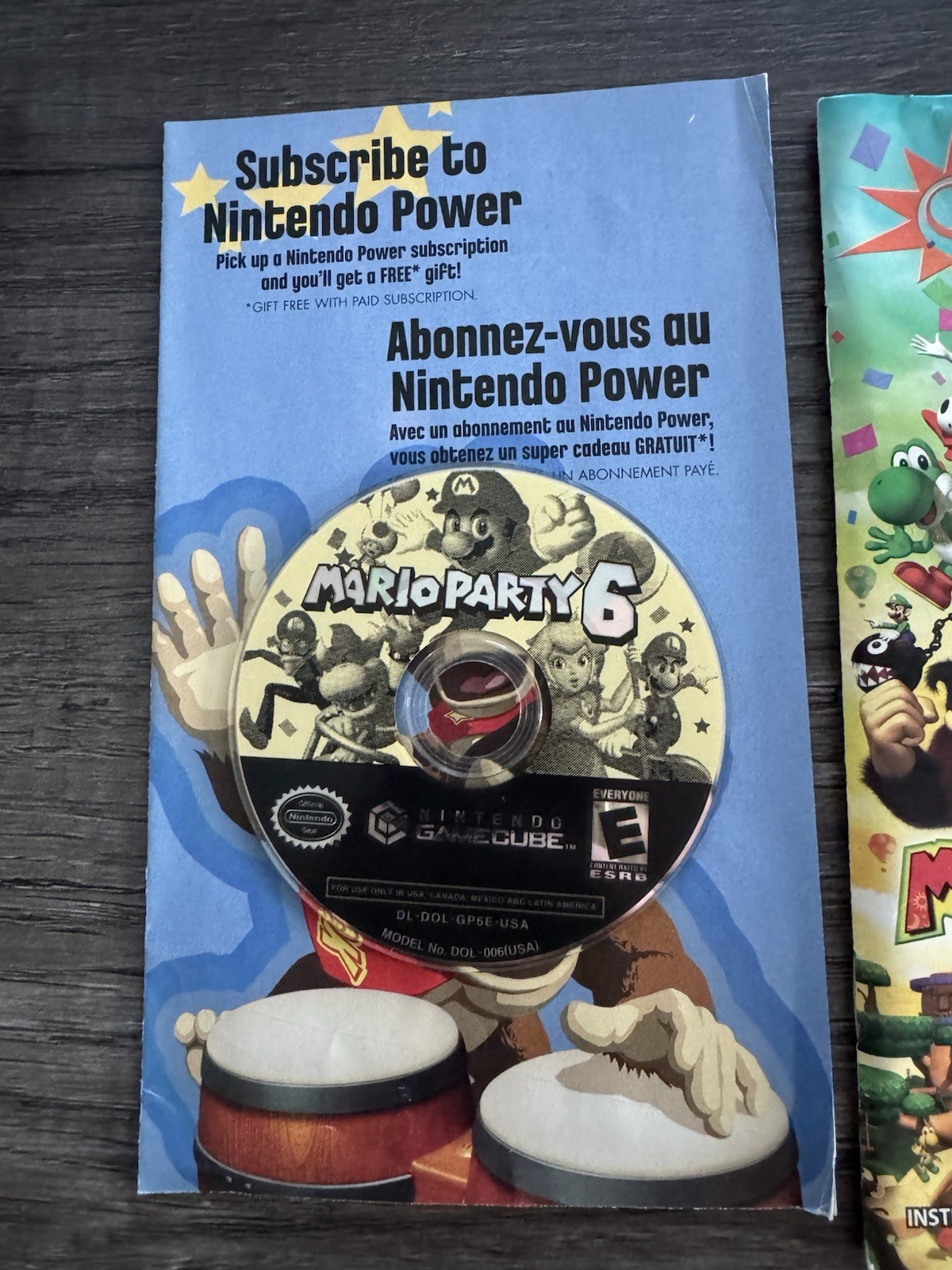 Mario Party 6 (Nintendo GameCube, 2004) Complete In Box CIB Manual Case Inserts