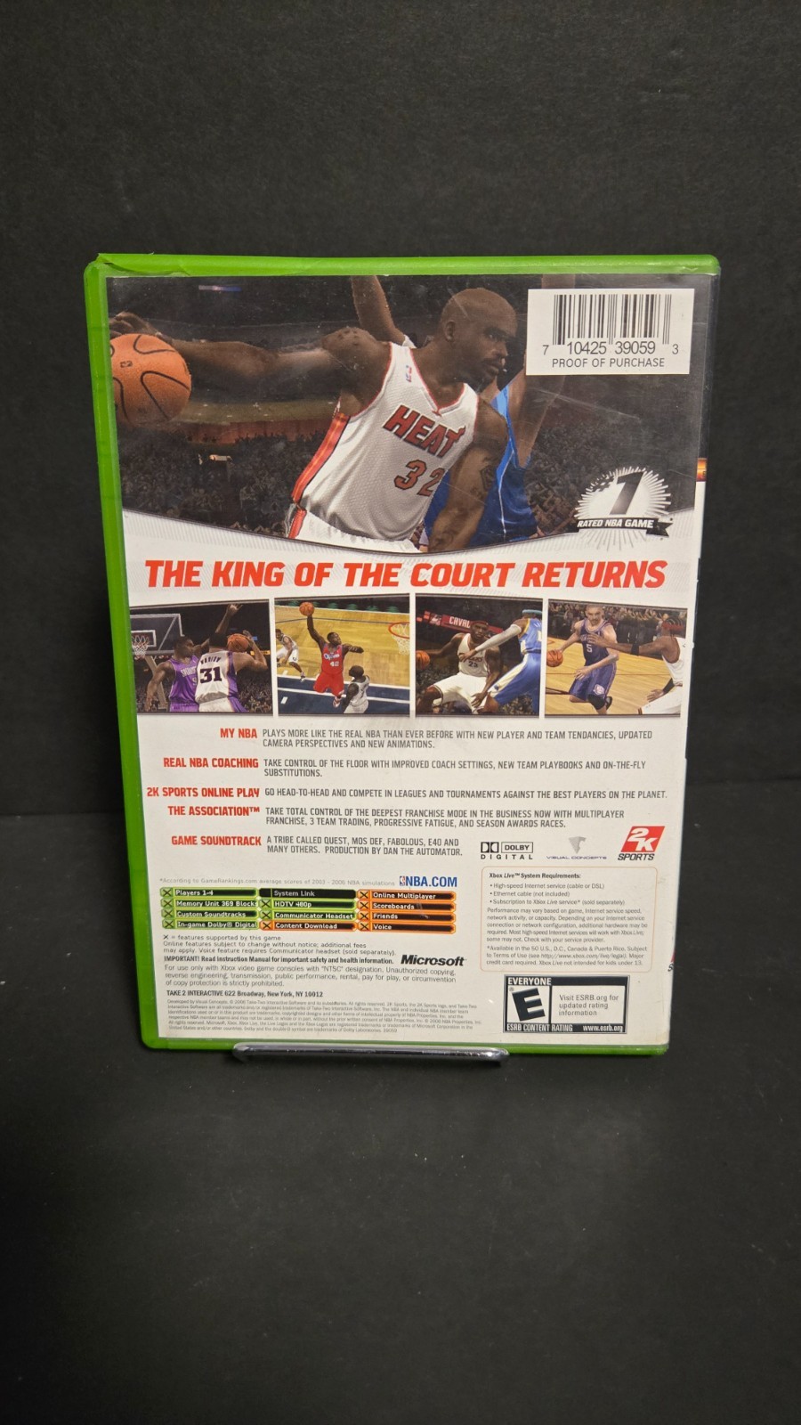 NBA 2k7 Microsoft Xbox CIB Used