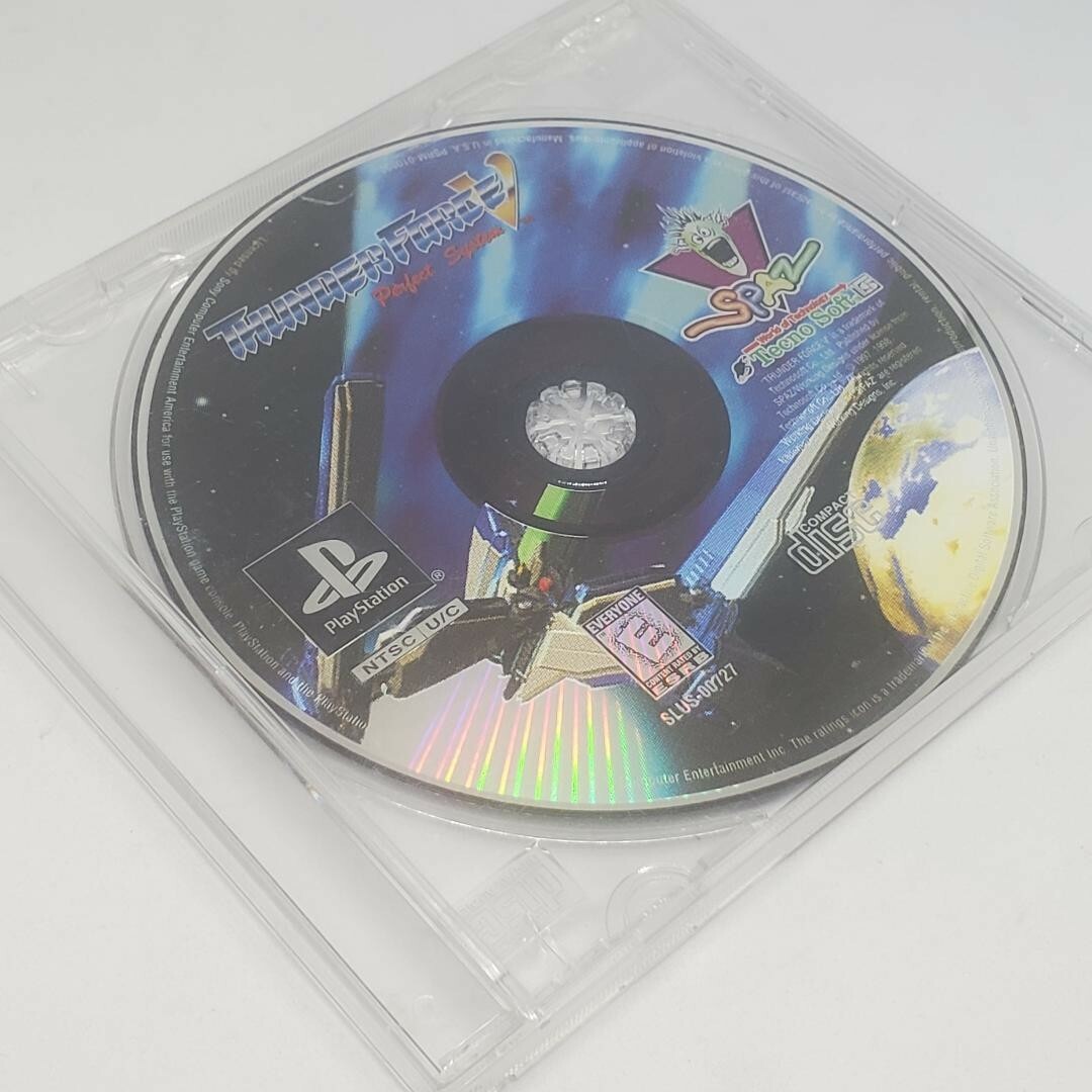 Thunder Force V Perfect System Sony PlayStation 1 PS1 1998 Disc in a Jewel Case