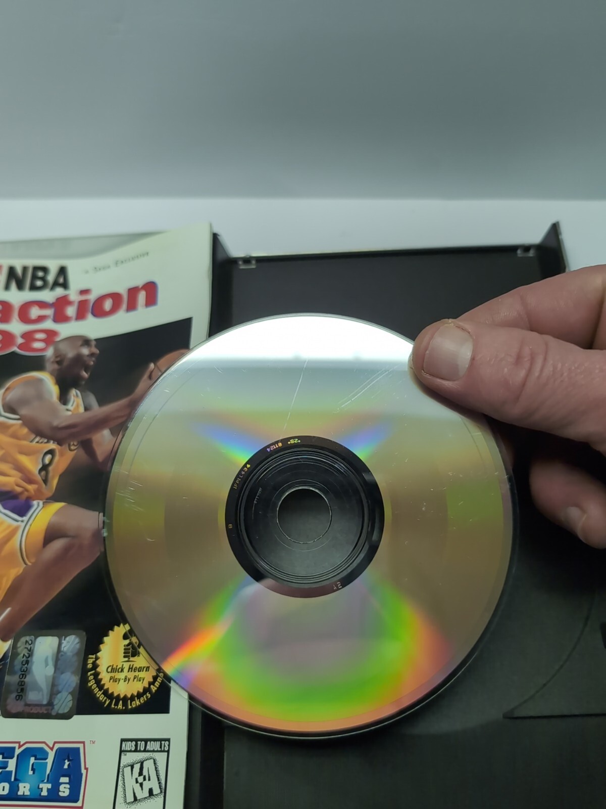 NBA Action 98 (Sega Saturn) Complete CIB TESTED AUTHENTIC KOBE FAST
