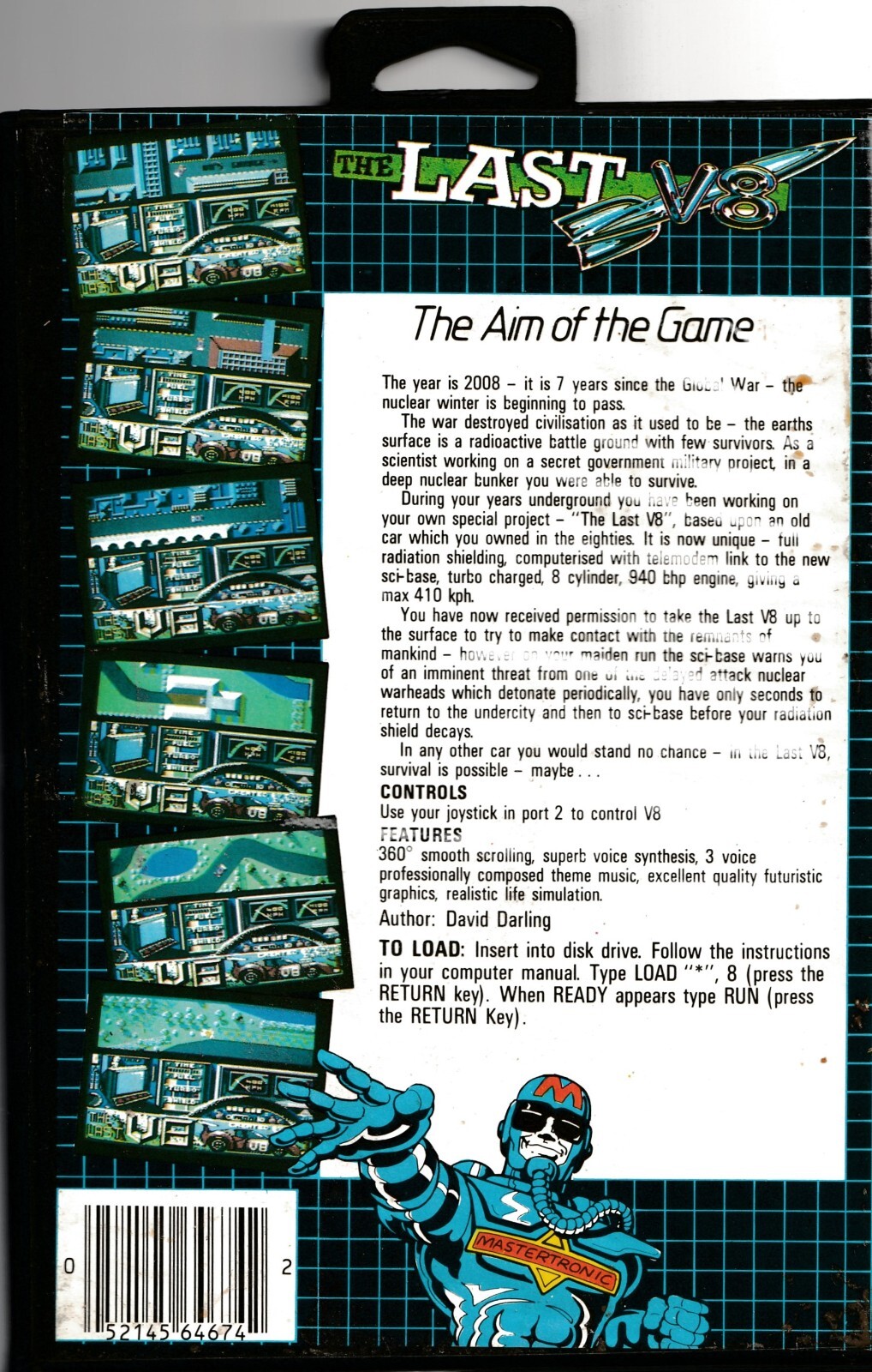 Commodore 64 /128 Atari 800XL / 130XE The Last V8 Mastertronic PACKAGING ONLY