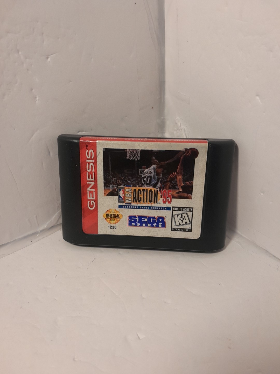 Sega Genesis NBA Action ’95 Basketball Starring David Robinson Cart ONLY Tested