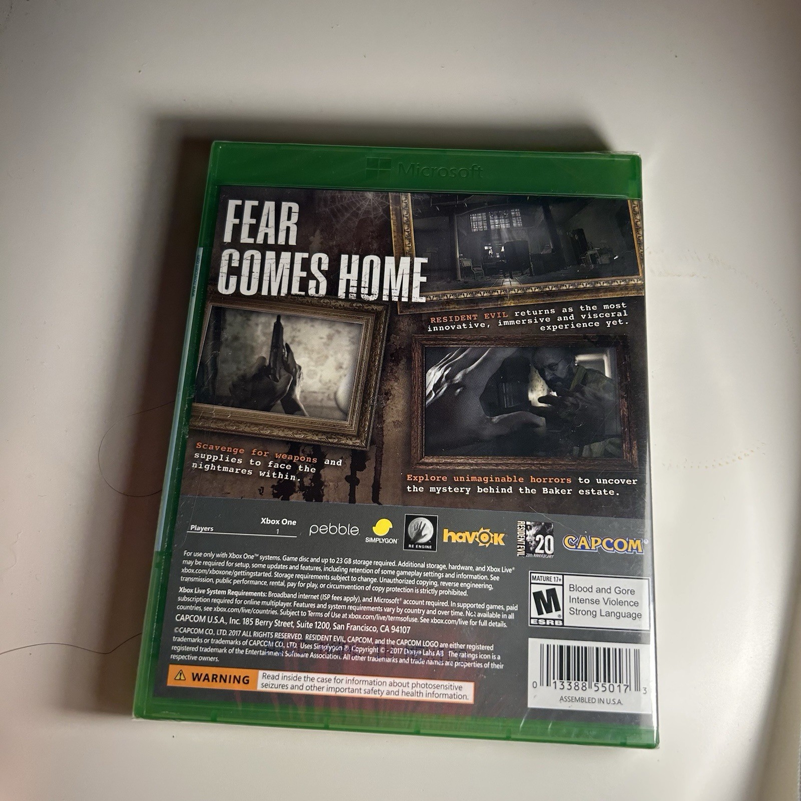 Resident Evil 7: Biohazard Gold Edition Xb1 Xbox One Fast Ship Sealed