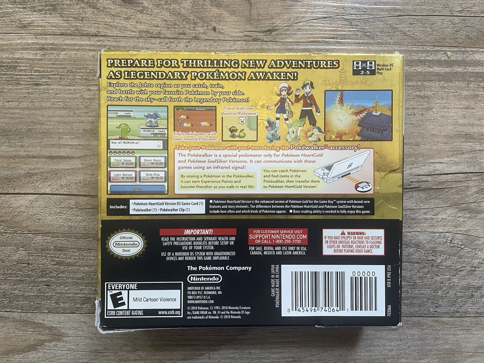 Pokemon: HeartGold Version Big Box Bundle Without Pokéwalker (Nintendo DS, 2010)