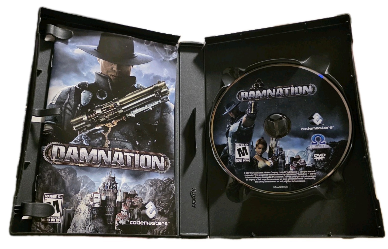 DAMNATION PC Windows DVD-ROM GAME CODEMASTERS 2007 Complete CIB