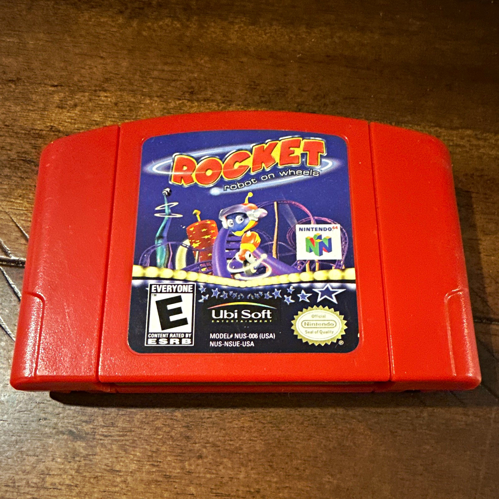 Ubi Soft Rocket: Robot on Wheels (Nintendo 64) NTSC-U/C E Red Cartridge