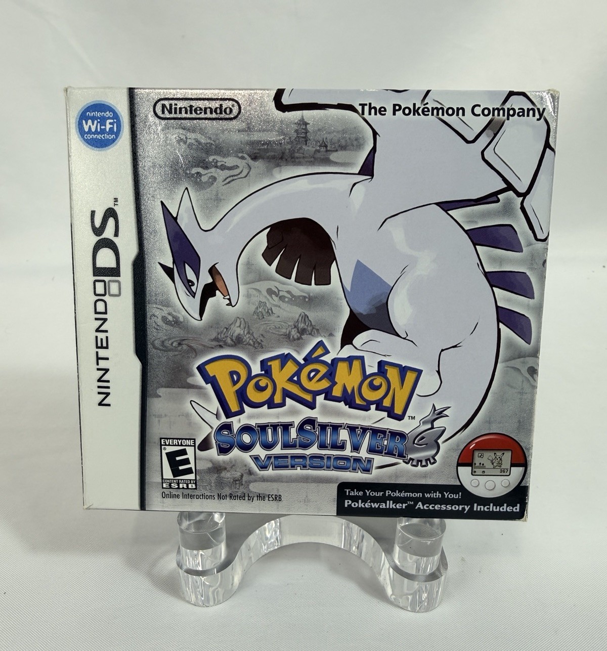 Pokemon SoulSilver Version DS Complete Big Box With Pokewalker Authentic Tested!
