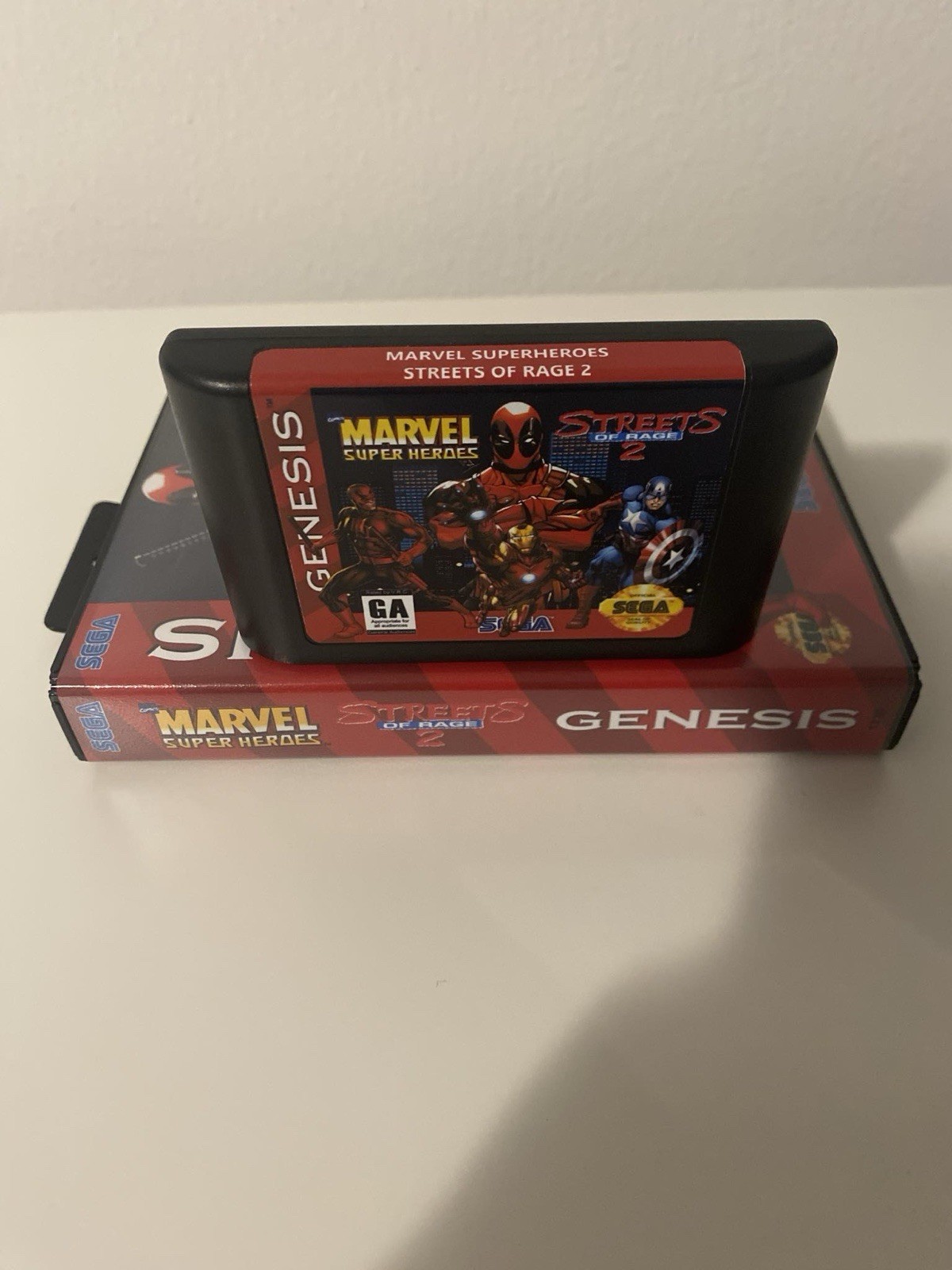 Marvel Superheroes In Streets Of Rage 2 (Sega Genesis) Featuring Deadpool