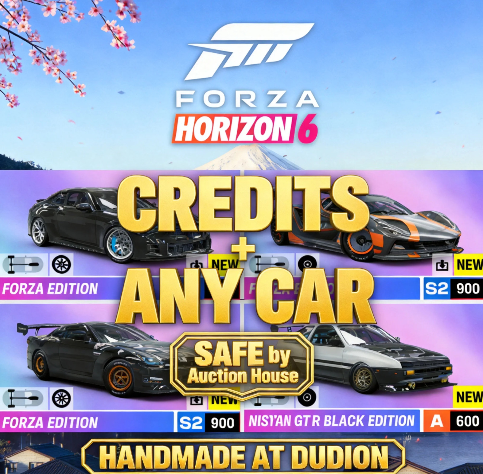 Forza Horizon 6 ✨10B Credits ✨All 614 Cars⭐️Handmade at auction ✅ Edition Bonus