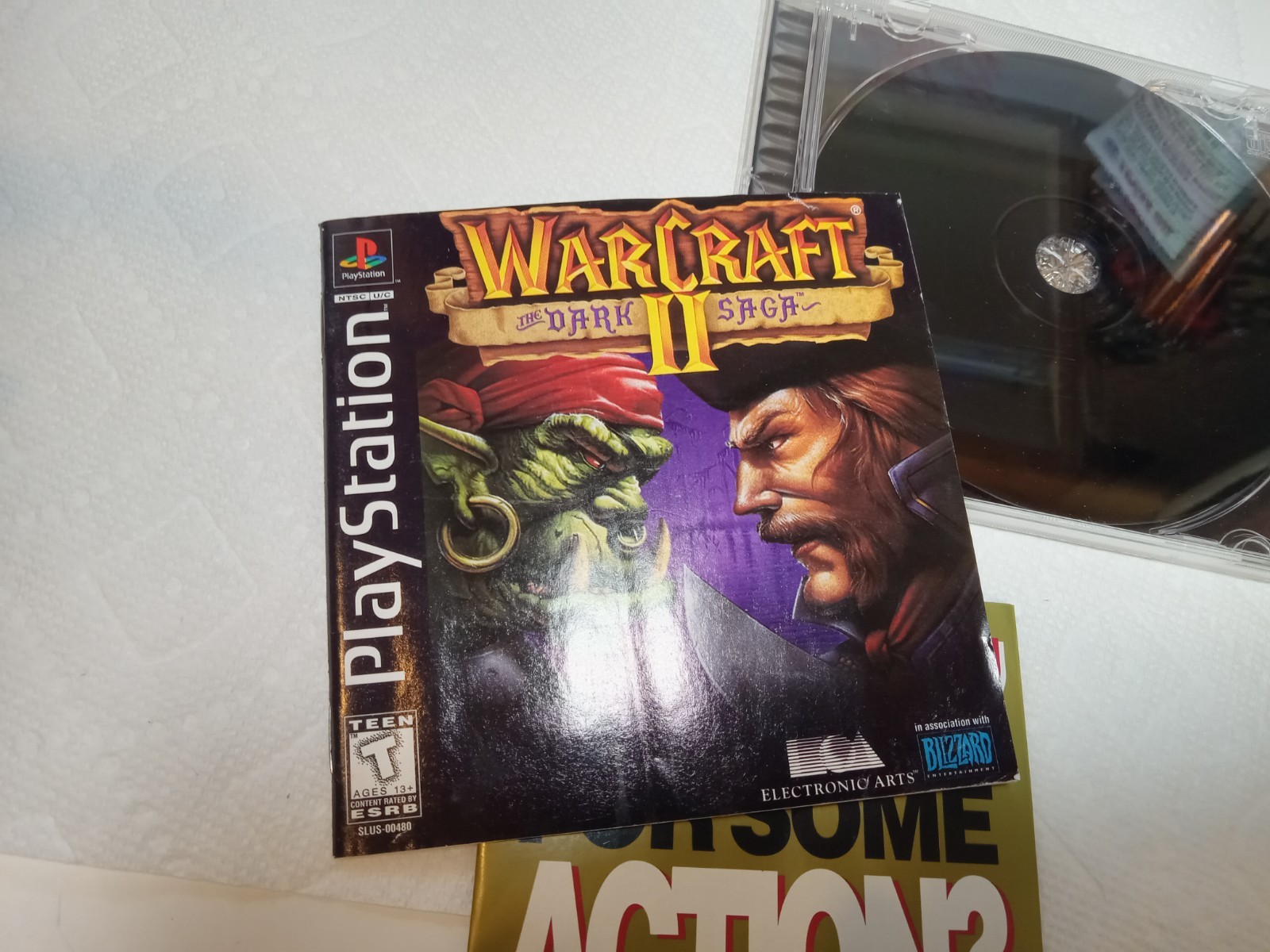Fun! WarCraft II: The Dark Saga (Sony PlayStation 1, 1998) – CIB Near Mint Disc