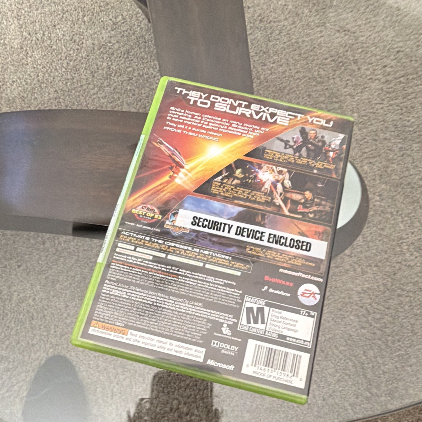 EA Mass Effect 2 (Mass Effect Series) for Xbox 360, M-Rated RPG, Manual