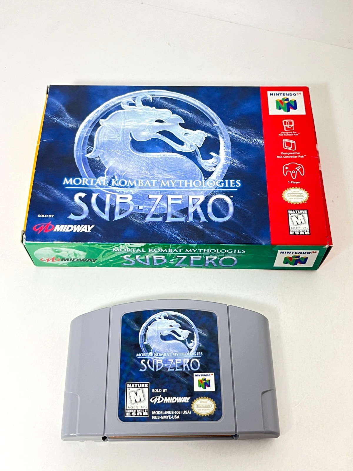 Mortal Kombat Mythologies: Sub-Zero Prima Game Secrets N64 + GAME, POSTER