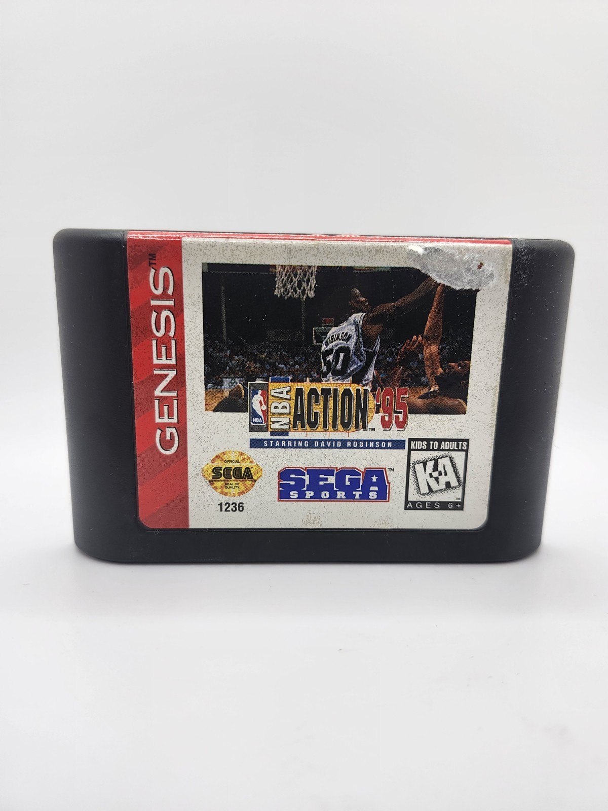 Sega Genesis NBA Action ’95 Basketball Starring David Robinson Cart ONLY Tested