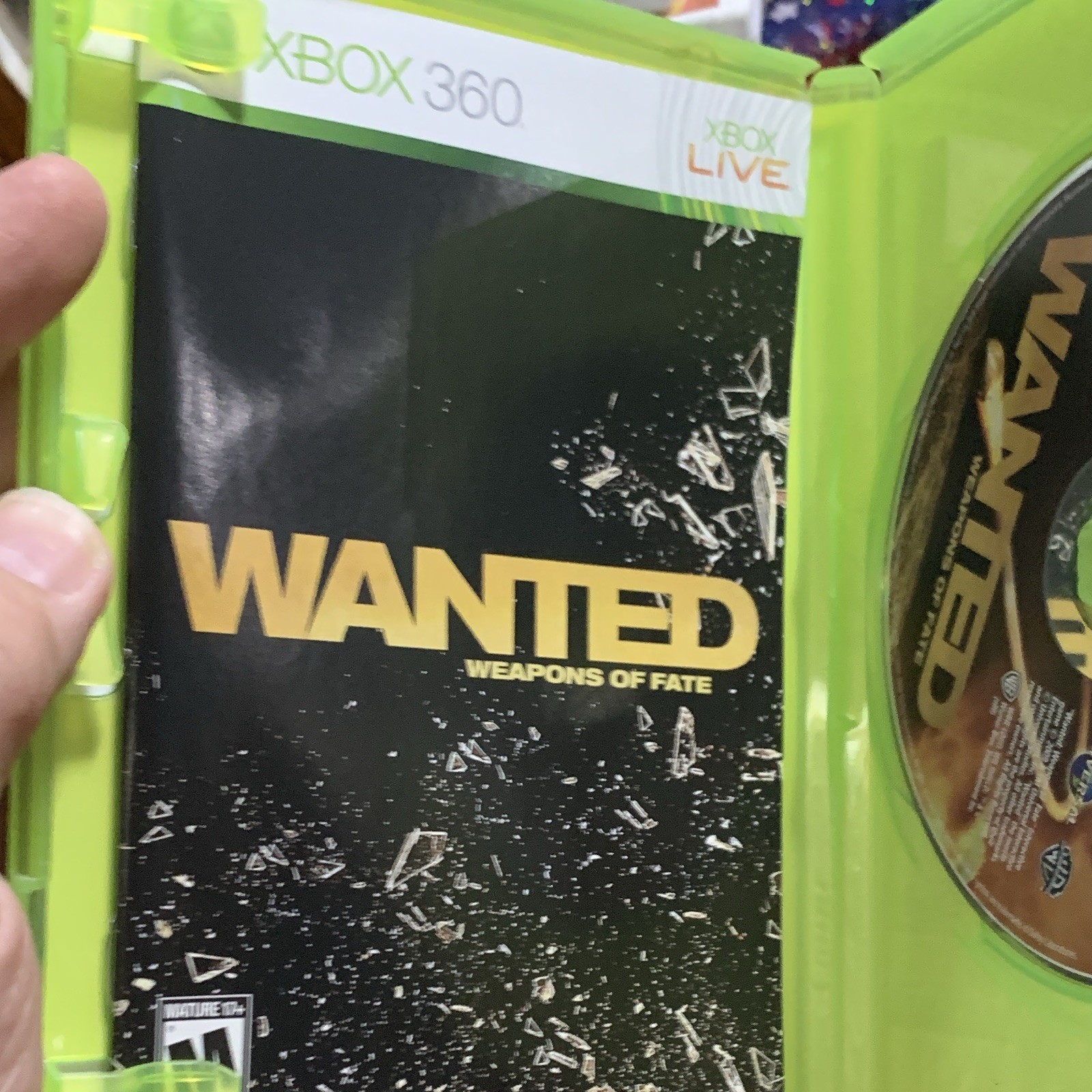 WB Games Wanted: Weapons of Fate Xbox 360 Disc w/ Case & Manual (M) 2009