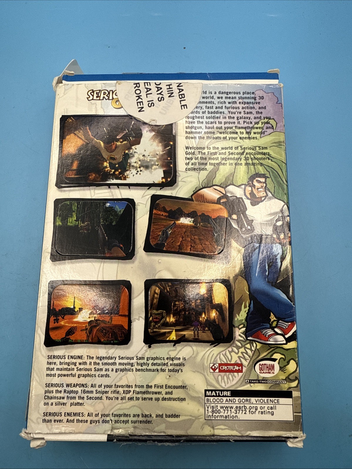 Serious Sam: Gold (PC, 2003) USA VERSION! AUTHENTIC!