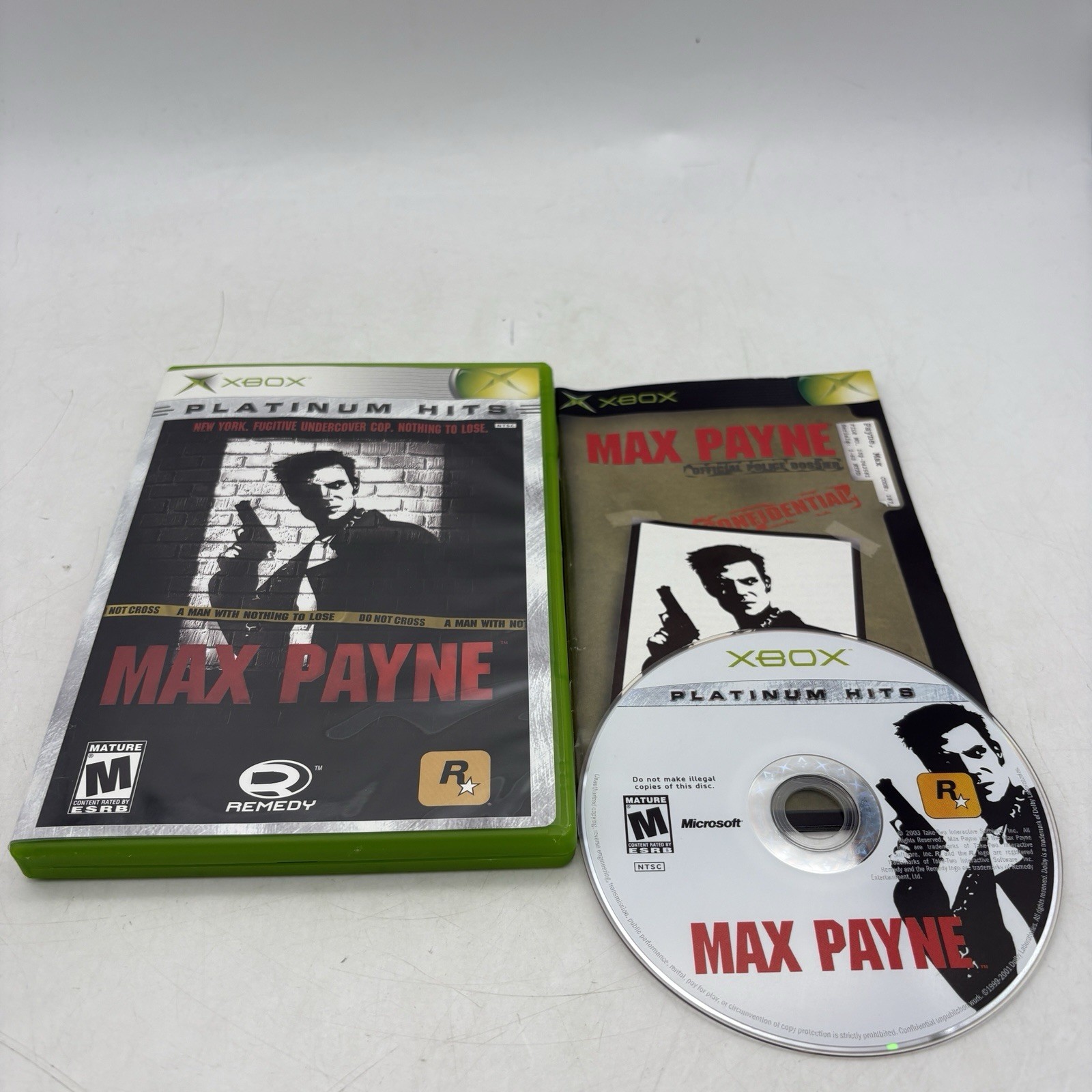 Max Payne Xbox Platinum Hits PH Complete w/ Manual CIB Tested