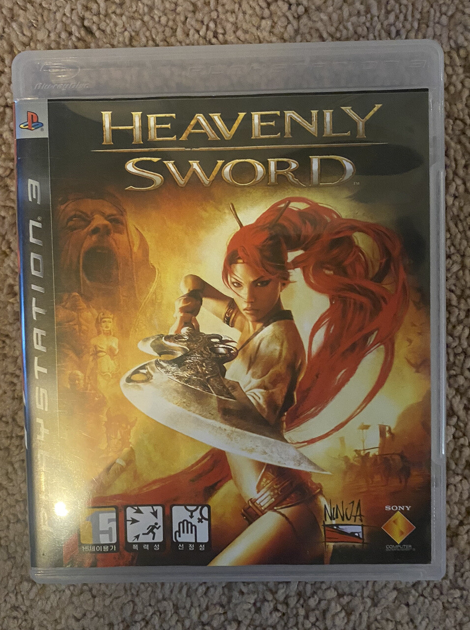 RARE Heavenly Sword (Sony PlayStation 3, 2007) Korean Version. Tested & Working.