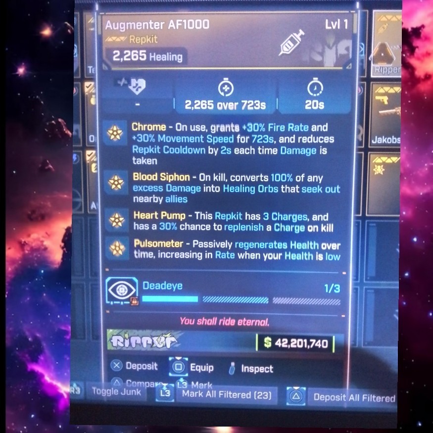 Borderlands 4 – MODDED LEVEL 1 BUNDLE LEGENDARY WEAPONS, REPKIT, GRENADES…