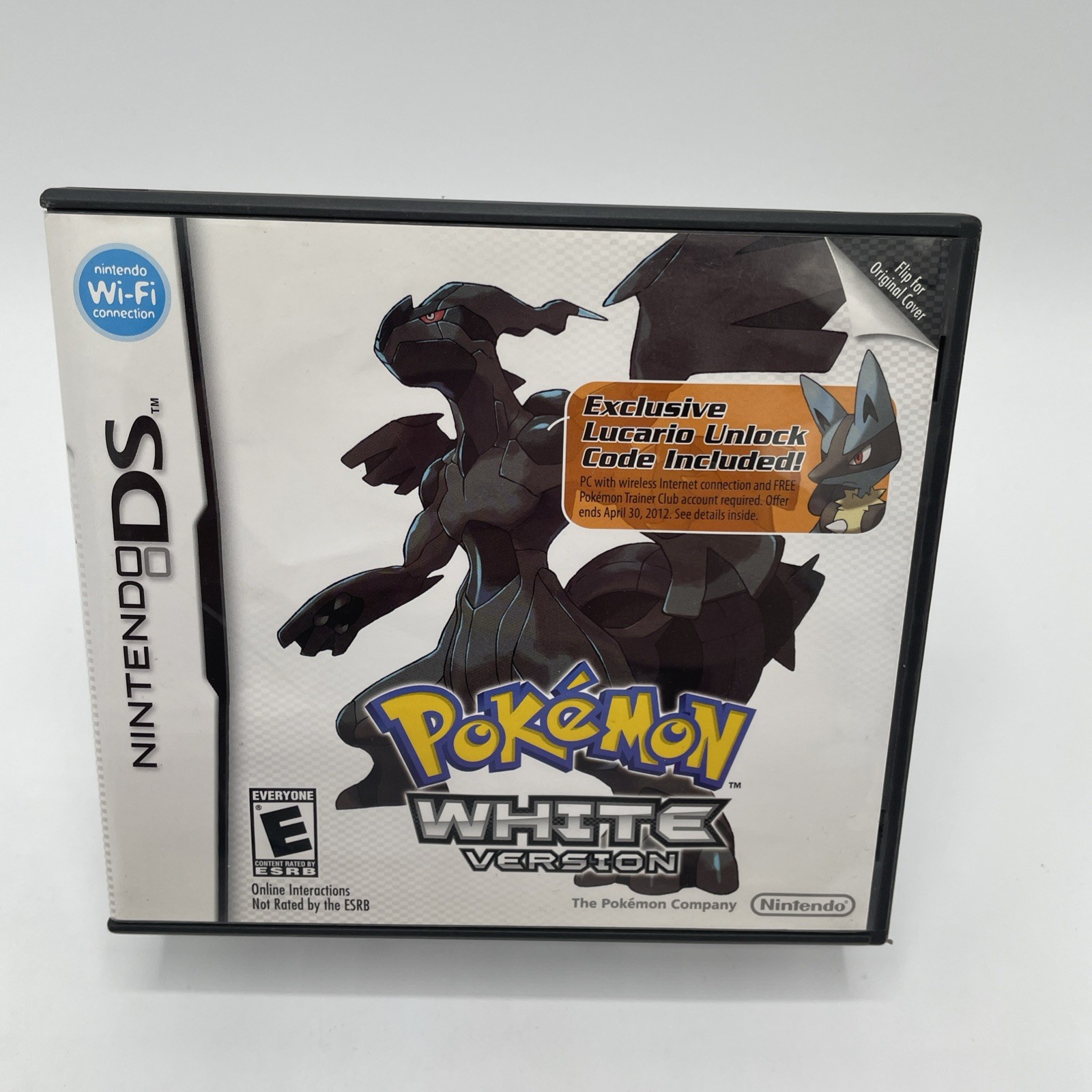 Pokemon White Version Nintendo DS Complete CIB W/ Lucario Code Authentic