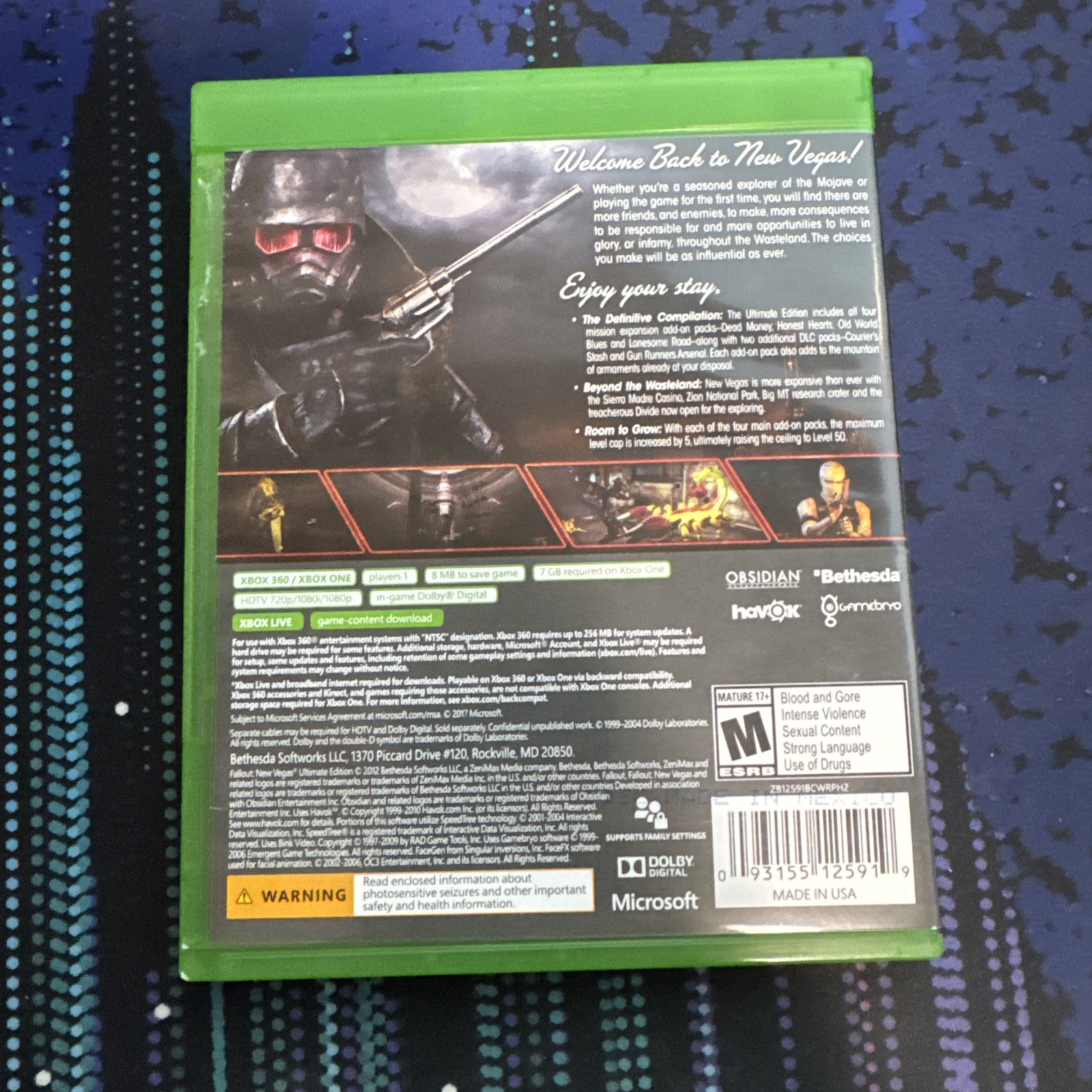 Fallout New Vegas Ultimate Edition Tested and Working One Xbox 360