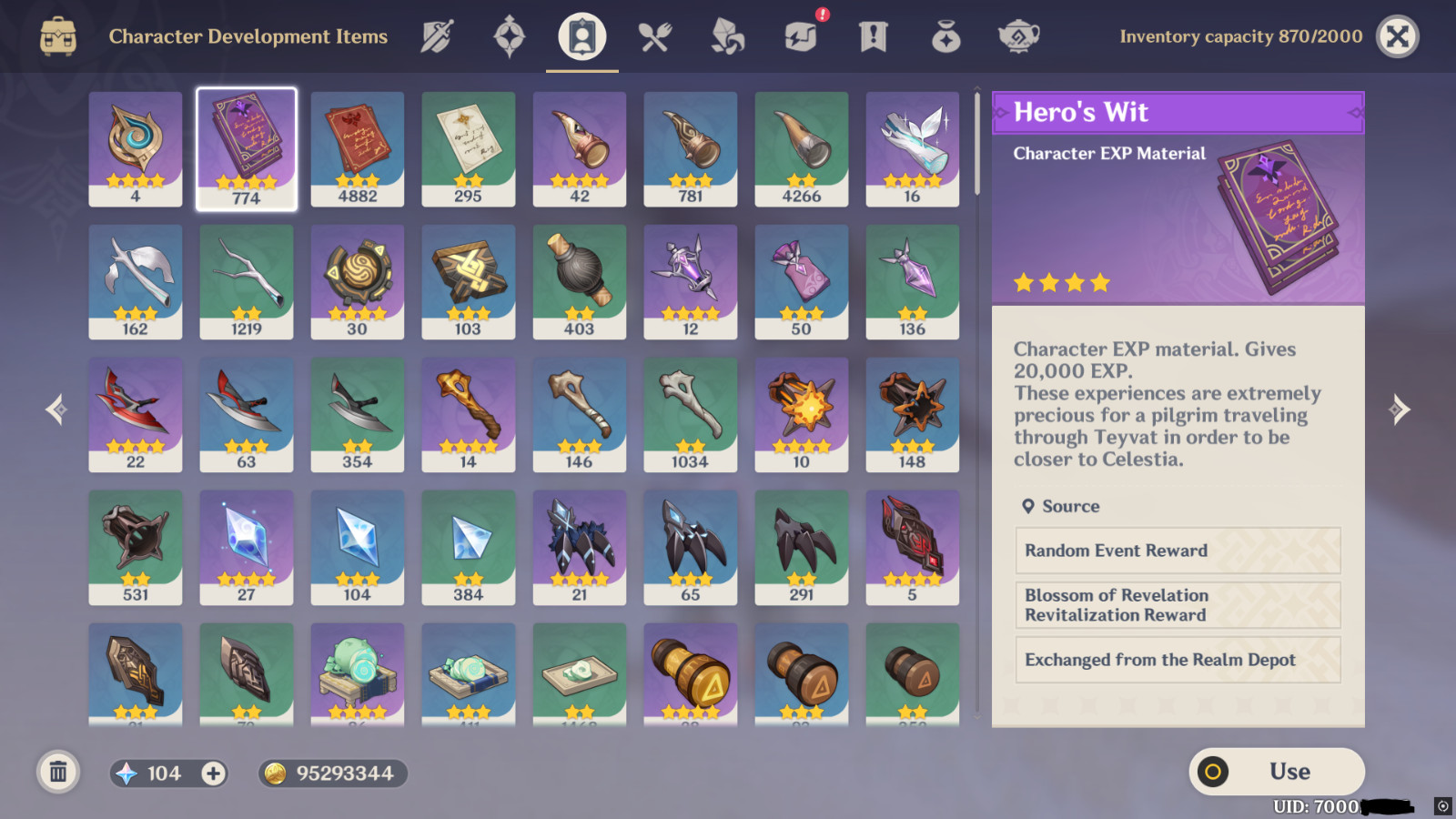 Genshin Impact AR60 [EU] Day 1 OG account w/ Festering Desire + TONS WELL BUILD!