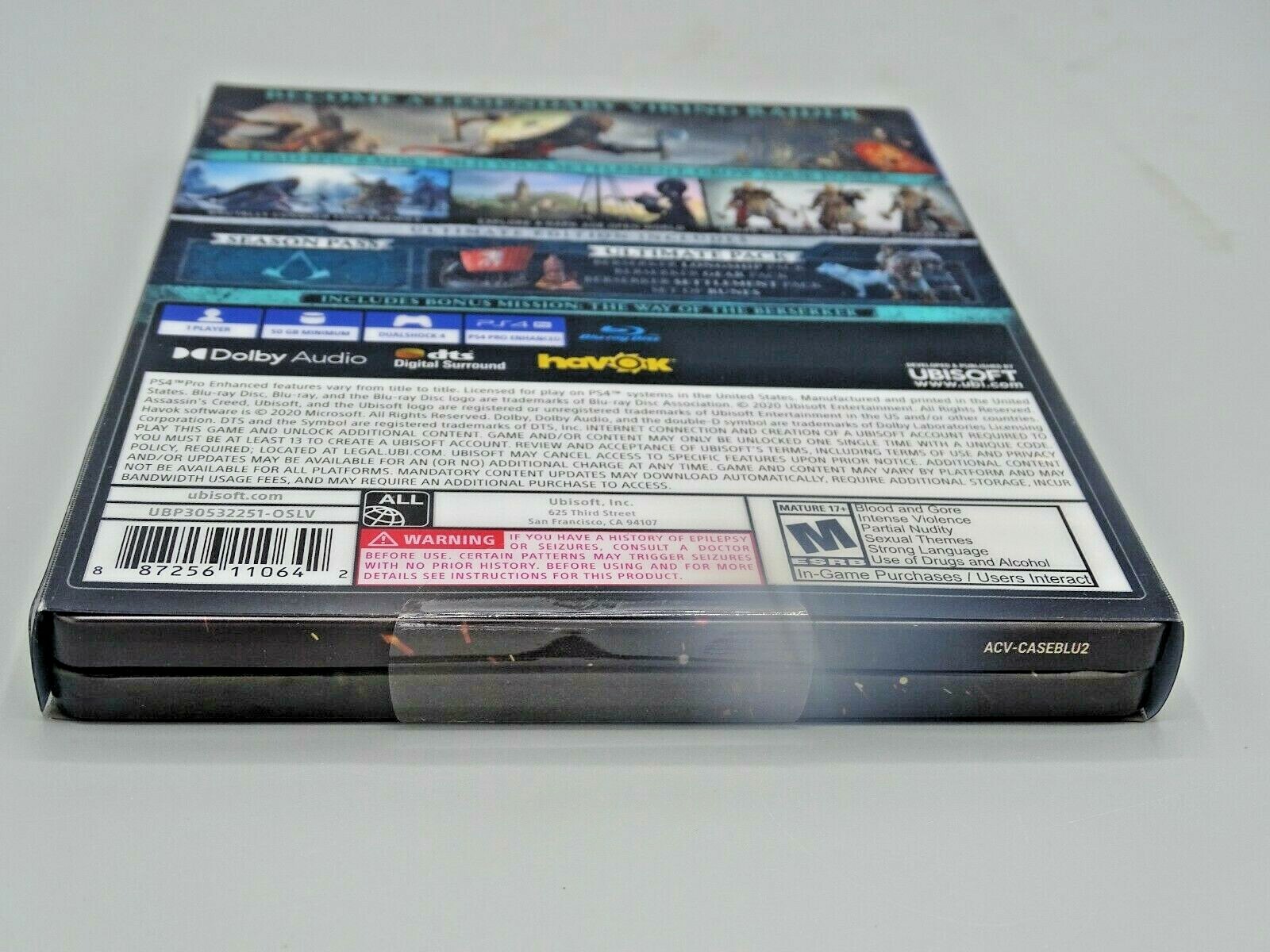 Assassin’s Creed Valhalla Ultimate Edition STEELBOOK (Playstation 4/PS4) *NEW*