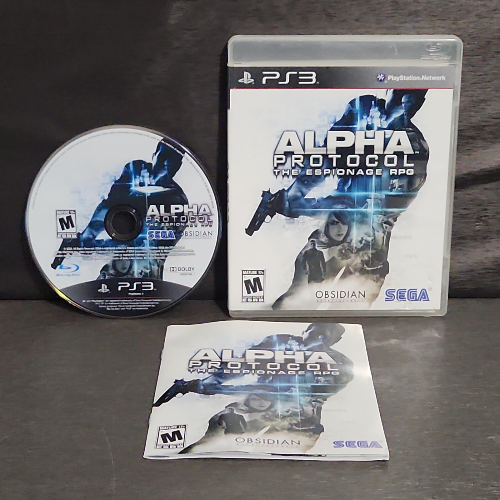 Alpha Protocol Espionage RPG PlayStation 3 PS3 SEGA Game CIB