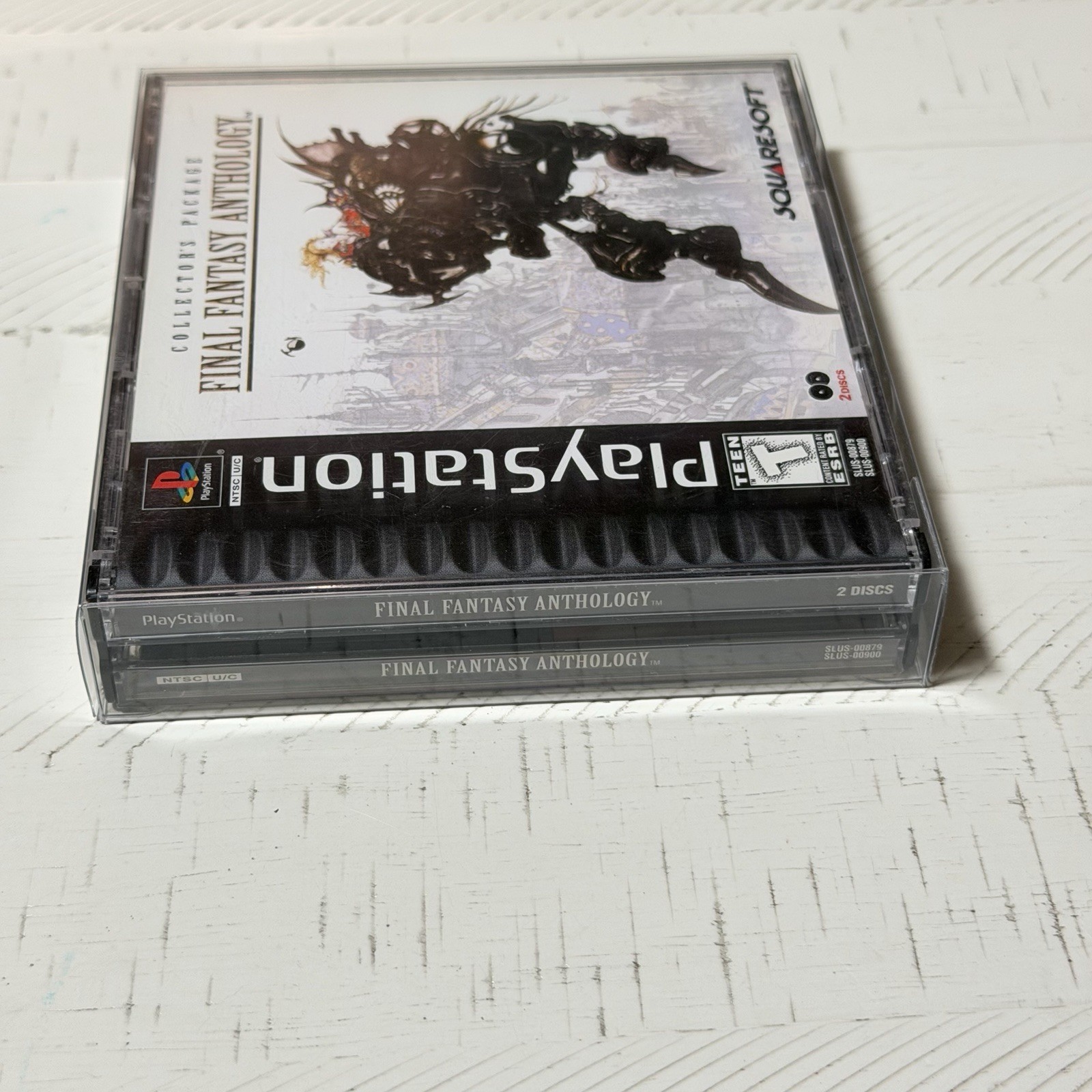 Final Fantasy Anthology Sony PlayStation 1 – Black Label – Complete CIB FF5 & 6