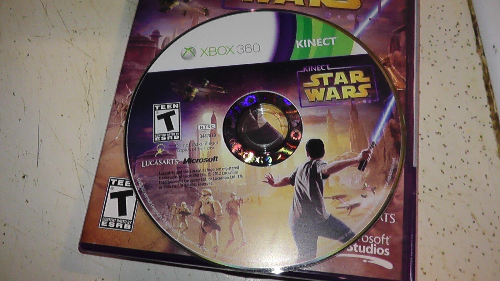 tested xbox 360 kinect star wars working + box & inserts